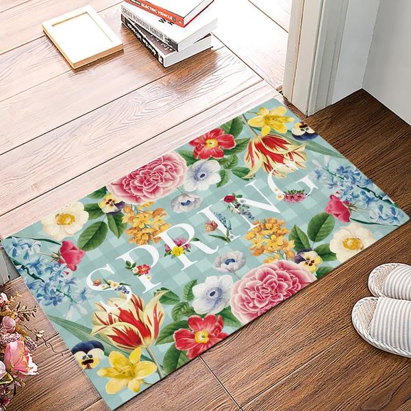 spring flower plaid background doormat bedroom kitchen floor mat bathroom anti-slip rug home doormat for entrance door
spring flower plaid background doormat bedroom kitchen floor mat bathroom anti-slip rug home doormat for entrance door