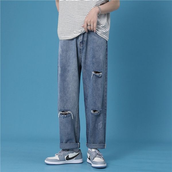 men's jeans summer ripped wide-leg fashion blue harajuku men streetwear loose hip-hop hole straight denim trousers mens b4gp
men's jeans summer ripped wide-leg fashion blue harajuku men streetwear loose hip-hop hole straight denim trousers mens b4gp