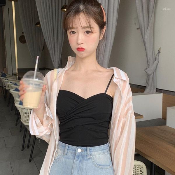 spring summer fashion tank women causal spaghetti strap crop female solid color sleeveless camisole camisoles & tanks, Black;white
spring summer fashion tank women causal spaghetti strap crop female solid color sleeveless camisole camisoles & tanks, Black;white