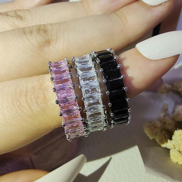 cluster rings luxury pack pink black 925 sterling silver wedding band eternity ring for women gift finger lots jewelry r5950, Golden;silver
cluster rings luxury pack pink black 925 sterling silver wedding band eternity ring for women gift finger lots jewelry r5950, Golden;silver