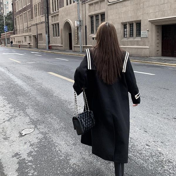 navy tweed coat women's 2021 new black loose lace mid long small tweed coat fashion 
navy tweed coat women's 2021 new black loose lace mid long small tweed coat fashion