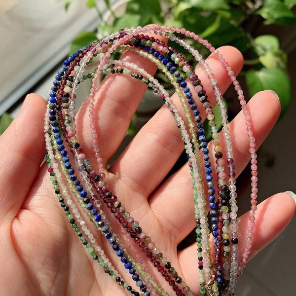 chokers mini small crystal stone necklace short collar tiny strand elegant natural garnets lapis pink tourmalines quartz choker, Golden;silver
chokers mini small crystal stone necklace short collar tiny strand elegant natural garnets lapis pink tourmalines quartz choker, Golden;silver
