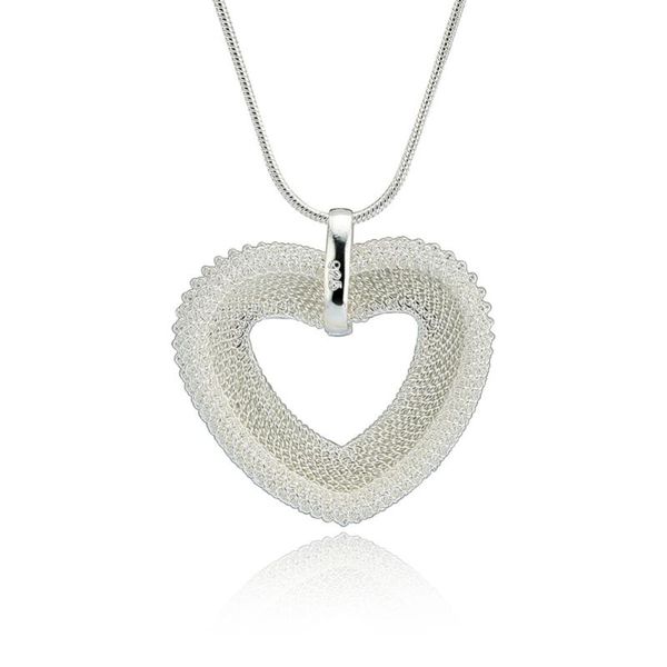 pendant necklaces hermosa love heart snake chain necklace 18'' wholesale women fashion gift, Silver
pendant necklaces hermosa love heart snake chain necklace 18'' wholesale women fashion gift, Silver