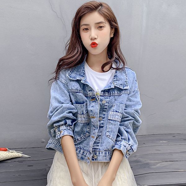 women's jackets coat brim s casual short denim autumn long sleeve female jacket mujer chaquettes edxl, Black;brown
women's jackets coat brim s casual short denim autumn long sleeve female jacket mujer chaquettes edxl, Black;brown