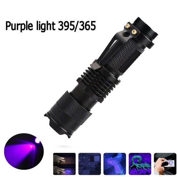 flashlights torches purple light 365nm/395nm led portable uv ultraviolet torch function fluorescent agent detection
flashlights torches purple light 365nm/395nm led portable uv ultraviolet torch function fluorescent agent detection