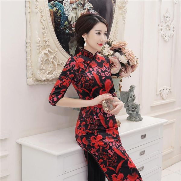 shanghai story velvet qipao chinese traditional dress 3/4 sleeve long cheongsam dress chinese oriental, Red
shanghai story velvet qipao chinese traditional dress 3/4 sleeve long cheongsam dress chinese oriental, Red