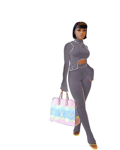 solid patchwork two piece set long sleeve women set irregular stacked flare pants suit tracksuit fitness outfits, White
solid patchwork two piece set long sleeve women set irregular stacked flare pants suit tracksuit fitness outfits, White
