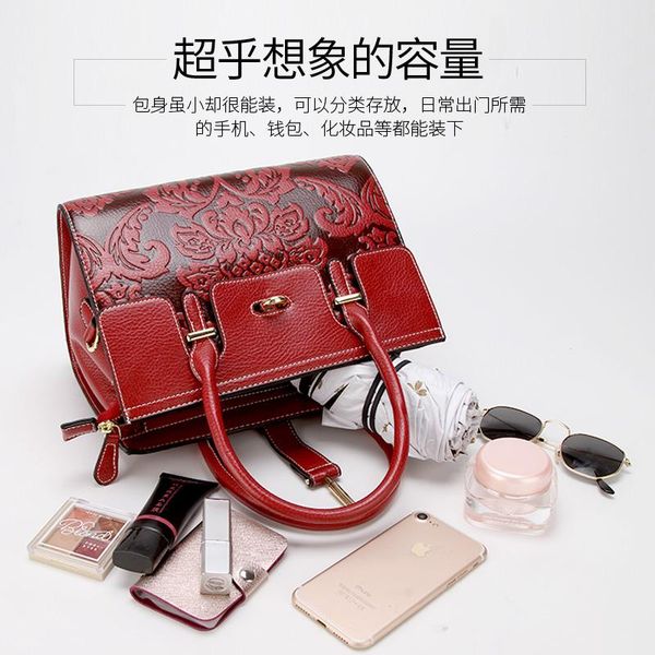 spring 2021 chinese style cowhide personalized print vintage handbag luxury fashion red lady large capacity diagonal cross bag
spring 2021 chinese style cowhide personalized print vintage handbag luxury fashion red lady large capacity diagonal cross bag