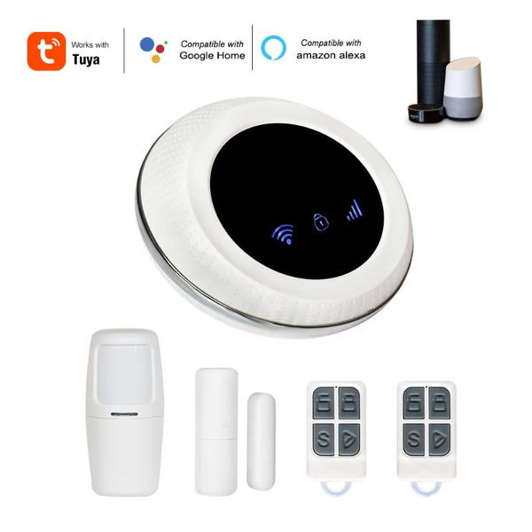 alarm systems tuya smart wifi gsm host 433mhz detectors pir app remote control for alexa google assistant burglar security system
alarm systems tuya smart wifi gsm host 433mhz detectors pir app remote control for alexa google assistant burglar security system