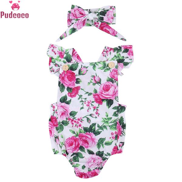 new infant baby girl floral romper jumpsuit+ headband outfits sunsuit set, White
new infant baby girl floral romper jumpsuit+ headband outfits sunsuit set, White