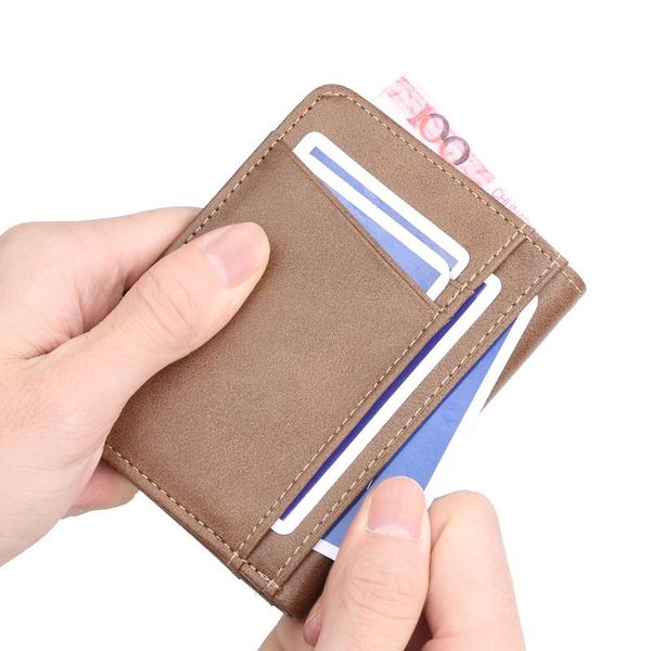 card holders men women slim pu leather wallet front pocket holder driving licence wb40, Brown;gray
card holders men women slim pu leather wallet front pocket holder driving licence wb40, Brown;gray