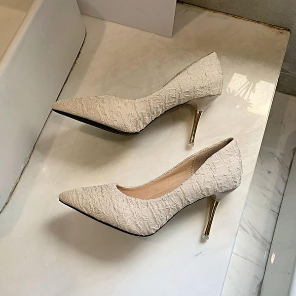 dress shoes women elastic fabric pumps pointed toe fashion office high heels thin heel for lady y21-48, Black
dress shoes women elastic fabric pumps pointed toe fashion office high heels thin heel for lady y21-48, Black