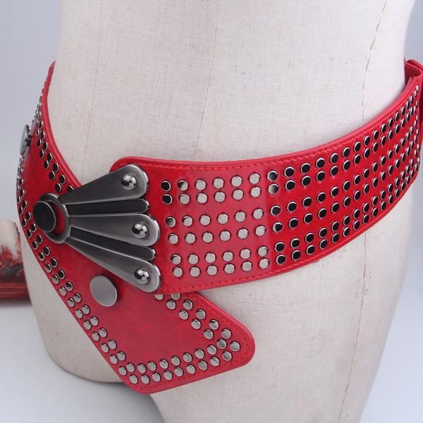 belts fashion studded decorative stretchy dress waistband metal wide belt punk style rivets elastic pu leather cummerbunds, Black;brown
belts fashion studded decorative stretchy dress waistband metal wide belt punk style rivets elastic pu leather cummerbunds, Black;brown