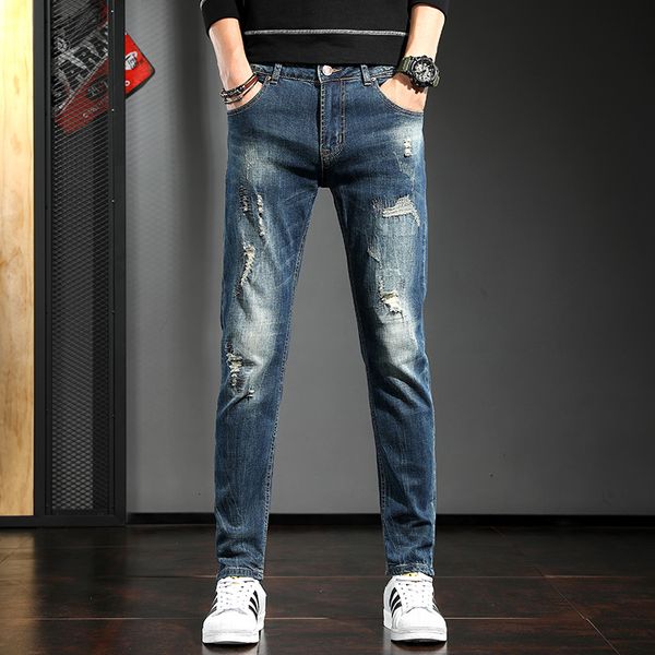 2021 moda azul rasgado jeans homem streetwear algodo afligido remendo regular calas de brim retas vmj9, White;black
2021 moda azul rasgado jeans homem streetwear algodo afligido remendo regular calas de brim retas vmj9, White;black