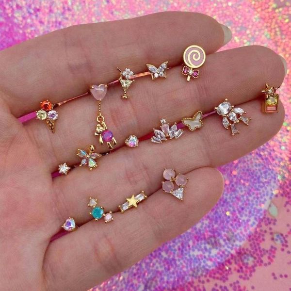 stud ins explosive earrings golden cream and butterfly color zircon for women personality accessories, Golden;silver
stud ins explosive earrings golden cream and butterfly color zircon for women personality accessories, Golden;silver