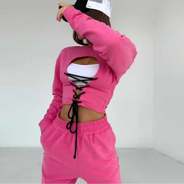 2021 new winter women's fashions around the neck long hollow sleeve outward bandage sweatpants casual pants two pieces rd656 as e95j, Gray
2021 new winter women's fashions around the neck long hollow sleeve outward bandage sweatpants casual pants two pieces rd656 as e95j, Gray