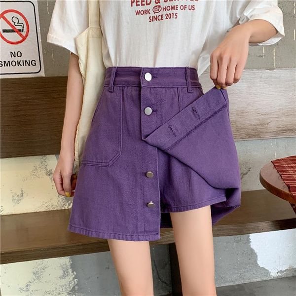 skirts sunmer women denim high-waist solid a-line hip-skirt slim students wide-leg pants skirt casual steetwear botton chic, Black
skirts sunmer women denim high-waist solid a-line hip-skirt slim students wide-leg pants skirt casual steetwear botton chic, Black