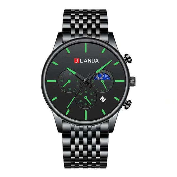 wristwatches jlanda luxury clock steel strap male watches sport casual chronograph movement business mens men quartz watch j6512, Slivery;brown
wristwatches jlanda luxury clock steel strap male watches sport casual chronograph movement business mens men quartz watch j6512, Slivery;brown