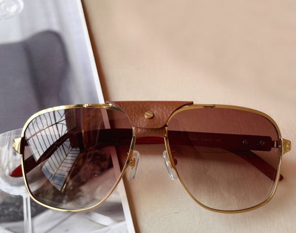 gold wood pilot sunglasses brown gradient sun shades sonnenbrille men fashion glasses uv400 protection eywear summer with box, White;black
gold wood pilot sunglasses brown gradient sun shades sonnenbrille men fashion glasses uv400 protection eywear summer with box, White;black