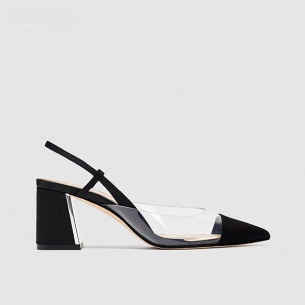 sandals 2021 summer transparent perspex heels women chunky shoes pointed toe slingbacks shallow mouth baotou, Black
sandals 2021 summer transparent perspex heels women chunky shoes pointed toe slingbacks shallow mouth baotou, Black