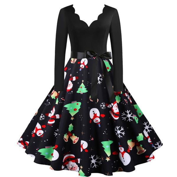 casual dresses vintage for female elegant gown evening party midi dress funny snowman print sundress irregular v-neck a-line vestidos, Black;gray
casual dresses vintage for female elegant gown evening party midi dress funny snowman print sundress irregular v-neck a-line vestidos, Black;gray