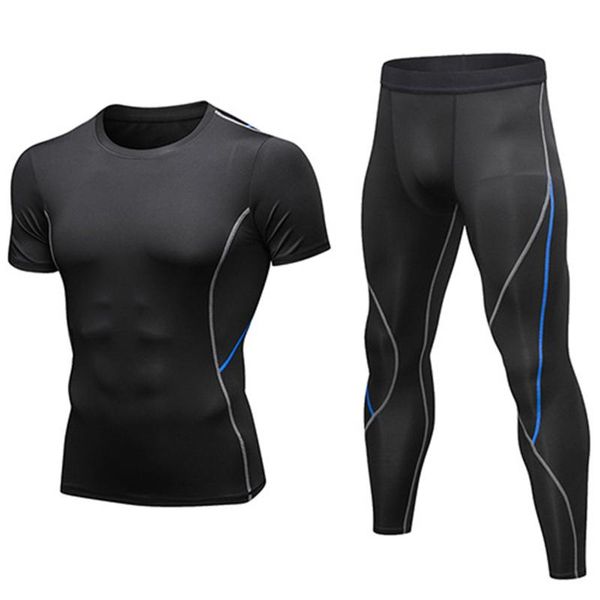 2 pcs sets men's tracksuit gym fitness compression sports suit clothes running jogging sport wear exercise workout tights suit, Gray
2 pcs sets men's tracksuit gym fitness compression sports suit clothes running jogging sport wear exercise workout tights suit, Gray