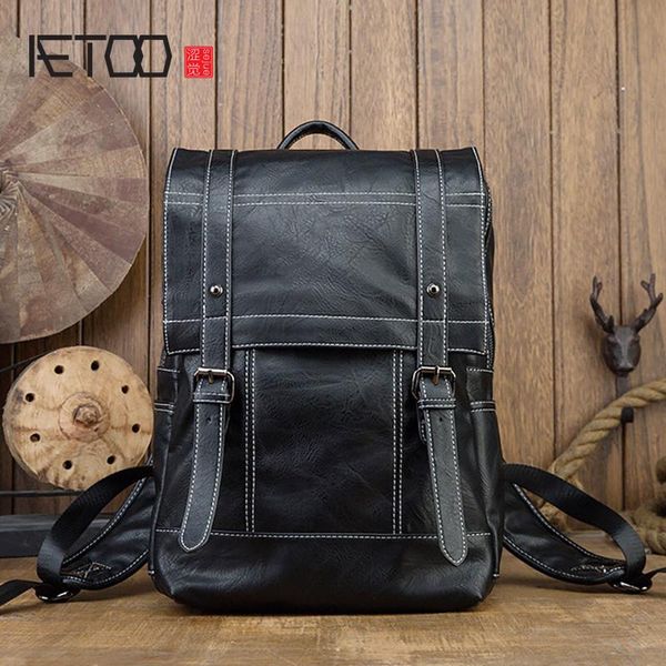 backpack aetoo men's backpacks, fashion travel bags, leather computer trendy school bags
backpack aetoo men's backpacks, fashion travel bags, leather computer trendy school bags