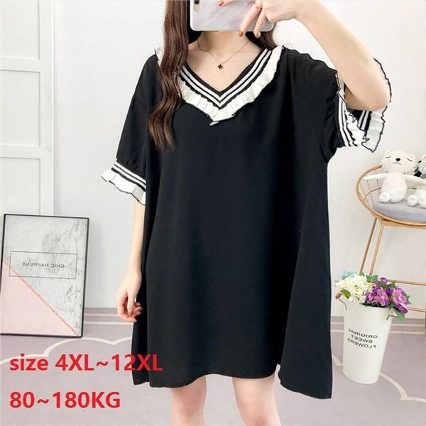 Plus Size 8xl 10xl 12xl100kg Womens Dresses 150kg Summer Chiffon Black V Neck Large, Black;gray
Plus Size 8xl 10xl 12xl100kg Womens Dresses 150kg Summer Chiffon Black V Neck Large, Black;gray