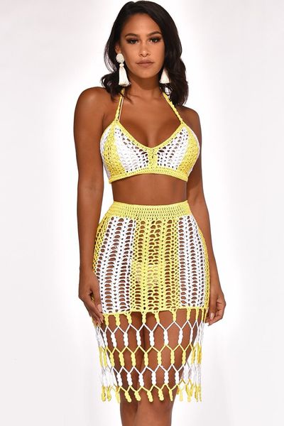 Women for Summer the Beach Cover Up Female Swimsuit and Bikini 2021 New Color Fringe Two Piece Hollow Out Skirt Patchwork K4xt, Black;gray
Women for Summer the Beach Cover Up Female Swimsuit and Bikini 2021 New Color Fringe Two Piece Hollow Out Skirt Patchwork K4xt, Black;gray