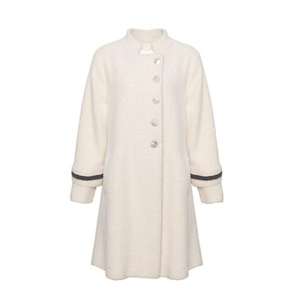 women's wool & blends thicken coat female long section 2021 navy wind small stand collar imitation double-sided a-shaped leisure, Black
women's wool & blends thicken coat female long section 2021 navy wind small stand collar imitation double-sided a-shaped leisure, Black