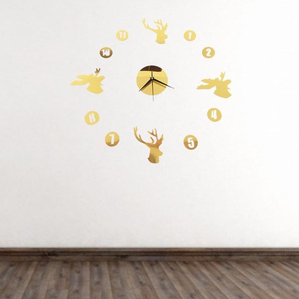 12.5x12.5cm creative diy acrylic personality mute clock simple wall clock for home decor office without battery - (golden)
12.5x12.5cm creative diy acrylic personality mute clock simple wall clock for home decor office without battery - (golden)