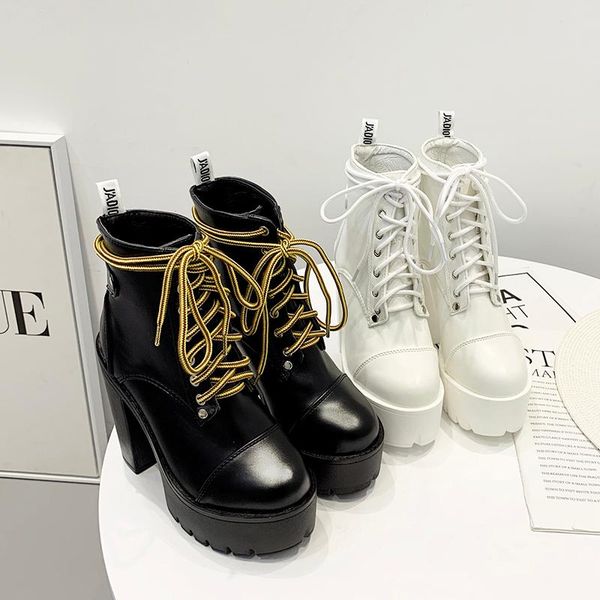 boots 2021 european and american women's high heels autumn winter thick round head short, Black
boots 2021 european and american women's high heels autumn winter thick round head short, Black