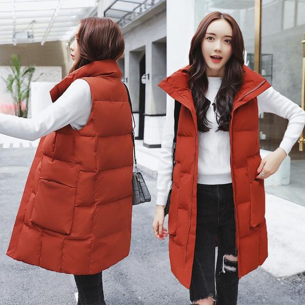 women's vests preppy style solid of women sleeveless zipper pockets winter coat mandarin collar long office jacket, Black;white
women's vests preppy style solid of women sleeveless zipper pockets winter coat mandarin collar long office jacket, Black;white
