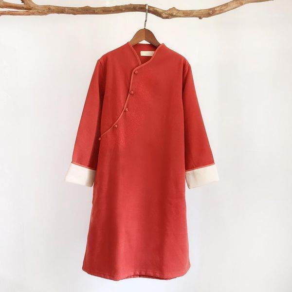 casual dresses autumn winter dress 2021 chinese style dressese long sleeve robe vintage femme short cheongsam oriental vestidos 4434, Black;gray
casual dresses autumn winter dress 2021 chinese style dressese long sleeve robe vintage femme short cheongsam oriental vestidos 4434, Black;gray