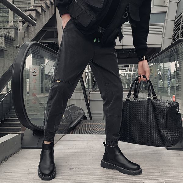new moda 2021 primavera vero emendado design confortvel casuais roupas masculinas streetwear ajuste fino joggers calas preto/cinza vmck, Black
new moda 2021 primavera vero emendado design confortvel casuais roupas masculinas streetwear ajuste fino joggers calas preto/cinza vmck, Black
