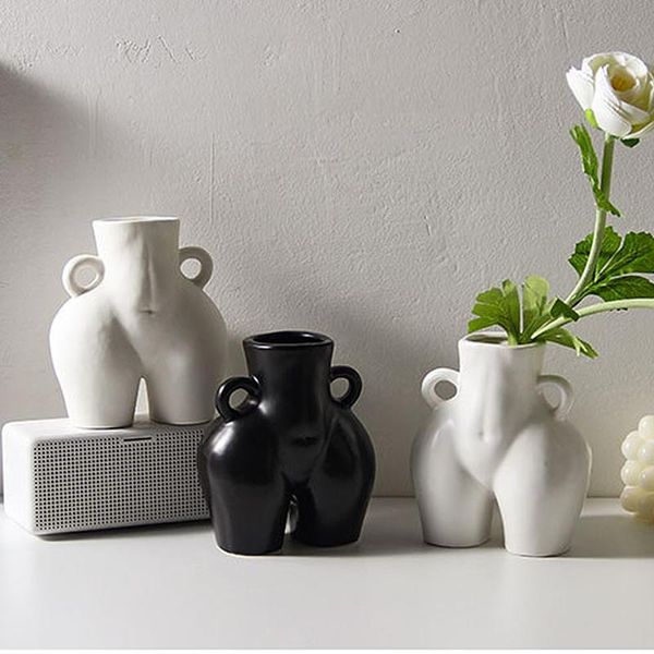 vases creative ceramic vase human shaped dried flower deskplant container art decorative pot side ring handle
vases creative ceramic vase human shaped dried flower deskplant container art decorative pot side ring handle