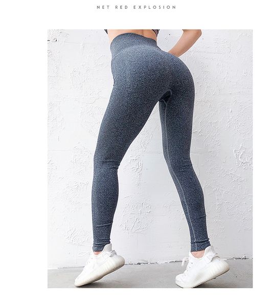women high elastic fitness sport gym leggings yoga pants slim running tights sportswear sports pants trousers nylon seamless, Gray
women high elastic fitness sport gym leggings yoga pants slim running tights sportswear sports pants trousers nylon seamless, Gray