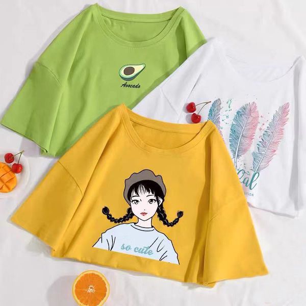 2021 spring and summer new lovers' big size short sleeve t-shirt women's casual women's student loose top, White;black
2021 spring and summer new lovers' big size short sleeve t-shirt women's casual women's student loose top, White;black