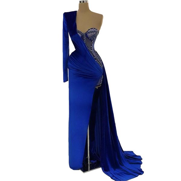 split formal evening dresses with one-shouder satin robe de mariée mermaid prom party gowns custom made, Black
split formal evening dresses with one-shouder satin robe de mariée mermaid prom party gowns custom made, Black
