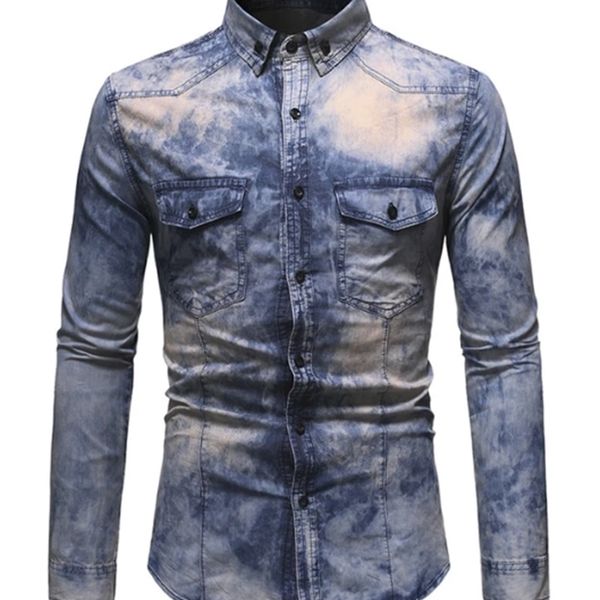 men's jackets pyjtrl solid color simple contrast long personality sleeve denim shirt washing q0ko, Black;brown
men's jackets pyjtrl solid color simple contrast long personality sleeve denim shirt washing q0ko, Black;brown