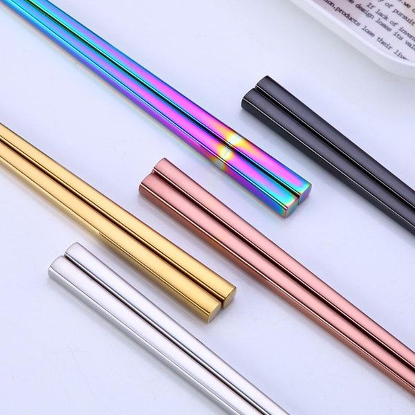 rainbow chopsticks grade 304 stainless steel titanium plating tableware mirror polished aug889
rainbow chopsticks grade 304 stainless steel titanium plating tableware mirror polished aug889