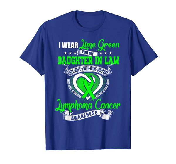i wear lime green for my daughter in law lymphoma cancer tee, White;black 
i wear lime green for my daughter in law lymphoma cancer tee, White;black