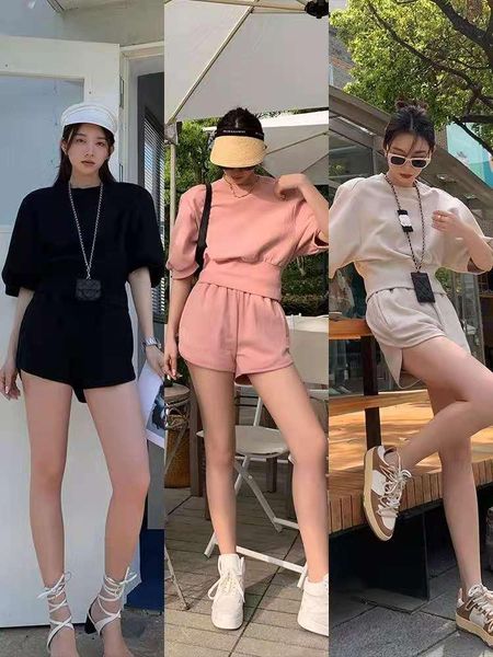 women's tracksuits vicone summer women casual two pieces cotton sets short sleeve high waist sweatshirt tracksuit suits pants solid out, Gray
women's tracksuits vicone summer women casual two pieces cotton sets short sleeve high waist sweatshirt tracksuit suits pants solid out, Gray