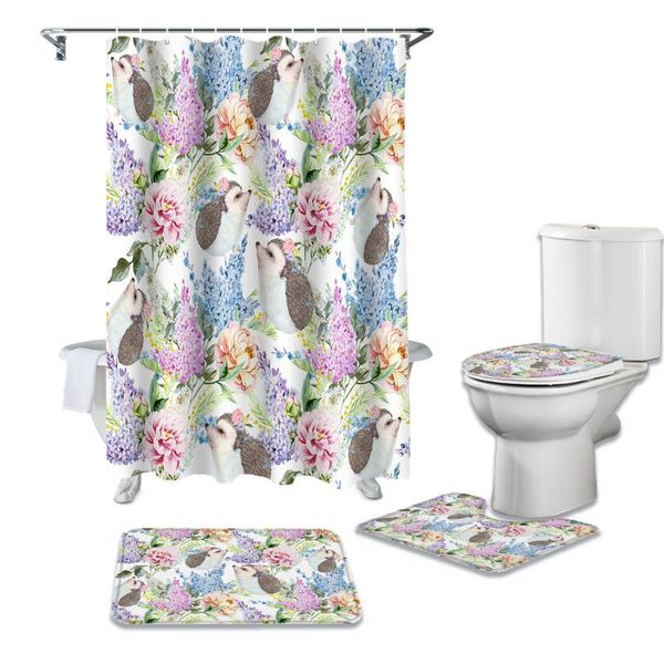 hedgehog flower shower curtain set for bathroom bath mat rug carpet for toilet lid cover bathtub home decor gift
hedgehog flower shower curtain set for bathroom bath mat rug carpet for toilet lid cover bathtub home decor gift
