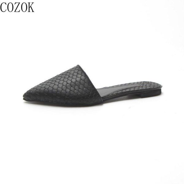 solid color baotou women's slippers mature fashion wild snake pattern upper trend women's slippers for outer wear, Black
solid color baotou women's slippers mature fashion wild snake pattern upper trend women's slippers for outer wear, Black