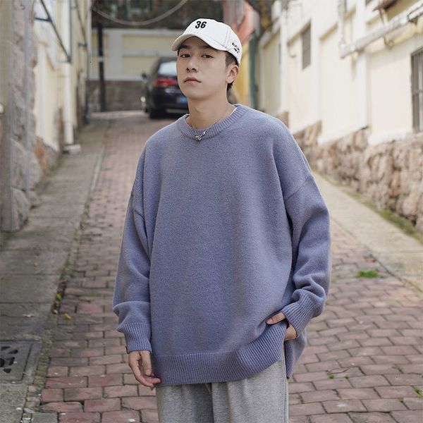2021 new winter sweater men's warm fashion solid color casual o-neck knitted pullover smen loose korean knitting sweaters mens clothes, White;black
2021 new winter sweater men's warm fashion solid color casual o-neck knitted pullover smen loose korean knitting sweaters mens clothes, White;black