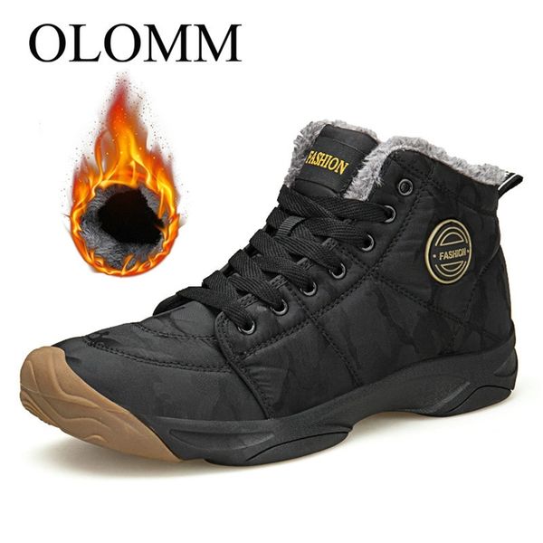 olomm winter men's snow boots outdoor waterproof winter ankle boots non-slip work shoes plush warm boots men dd-117 211022, Black
olomm winter men's snow boots outdoor waterproof winter ankle boots non-slip work shoes plush warm boots men dd-117 211022, Black