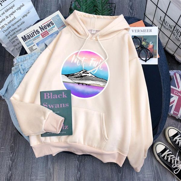 women's hoodies & sweatshirts 2021 mount fiji printed woman hooded streert casual clothing fashion soft loose pullover retro student ov, Black
women's hoodies & sweatshirts 2021 mount fiji printed woman hooded streert casual clothing fashion soft loose pullover retro student ov, Black