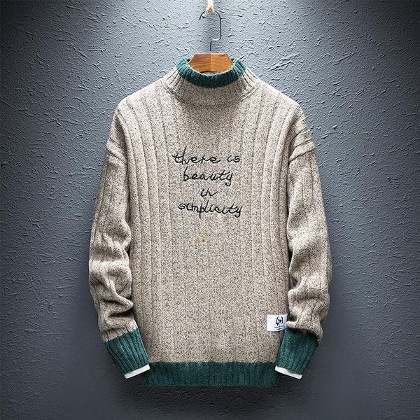 men's sweaters 2021 autumn winter sweater skinny turtleneck patchwork casual slim fit knitted pullovers s-3xl, White;black
men's sweaters 2021 autumn winter sweater skinny turtleneck patchwork casual slim fit knitted pullovers s-3xl, White;black