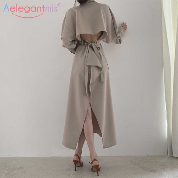 aelegantmis korean backless banquet dress for women spring loose lace up empire female a line vintage vestidos mujer 210607, Black;gray
aelegantmis korean backless banquet dress for women spring loose lace up empire female a line vintage vestidos mujer 210607, Black;gray
